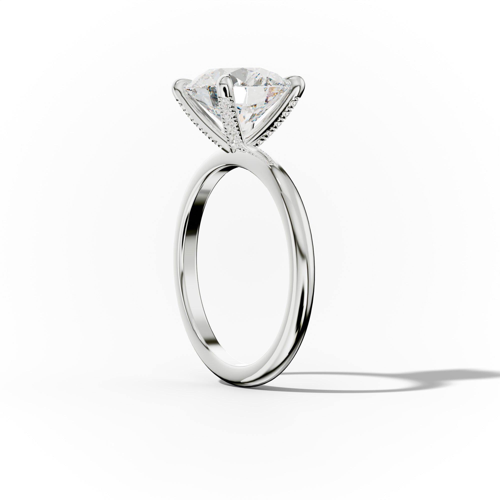 Lily Round Cut Engagement Ring